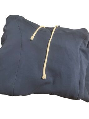 Bears land size L Men's Navy Pullover Hoodie with Cream Drawstrings like new